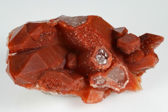 Natural, Red Quartz Crystal Cluster - Morocco #181568